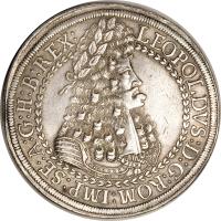 obverse of 2 Speciestaler - Leopold I - Hall mint (1686) coin with KM# 1338 from Austria.