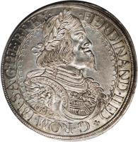 obverse of 1 Speciestaler - Ferdinand III - Saint Veit mint (1645 - 1657) coin with KM# 924 from Austria.