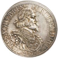 obverse of 1 Speciestaler - Ferdinand III - Saint Veit mint (1638 - 1642) coin with KM# 858 from Austria.