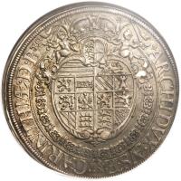 Austria coin 1 Speciestaler - Ferdinand III - Saint Veit mint (1638 - 1642) reverse reverse of 1 Speciestaler - Ferdinand III - Saint Veit mint (1638 - 1642) coin with KM# 858 from Austria.