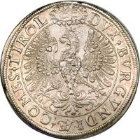 reverse of 2 Speciestaler - Leopold I - Hall mint (1625 - 1626) coin with KM# 609 from Austria.