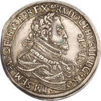 obverse of 1 Speciestaler - Rudolf II - Hall mint (1610) coin with KM# 121 from Austria.