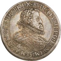 obverse of 2 Speciestaler - Rudolf II - Hall mint (1604) coin with KM# 57 from Austria.