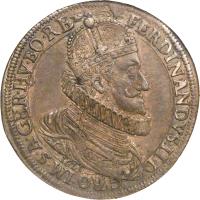 obverse of 1 Speciestaler - Ferdinand II - Klagenfurt mint (1621) coin with KM# 340 from Austria.