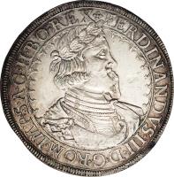 obverse of 1 Taler - Ferdinand III (1641) coin with KM# 895 from Austria.