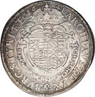 reverse of 1 Taler - Ferdinand III (1641) coin with KM# 895 from Austria.