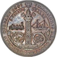 Austria coin 2 Vereinsthaler - Franz Joseph I - South Austrian Railways (1857) reverse reverse of 2 Vereinsthaler - Franz Joseph I - South Austrian Railways (1857) coin with KM# 2246 from Austria. Inscription: VOLLENDUNG DER OESTERREICHISCHEN S · DBAHN 1857 2 · VEREINSTHALER