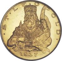 Austria coin 25 Schilling (1935 - 1938) reverse reverse of 25 Schilling (1935 - 1938) coin with KM# 2856 from Austria.