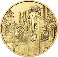 obverse of 100 Euro - Vienna's River Gate (2006) coin with KM# 3136 from Austria.