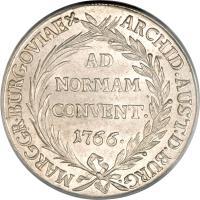 Austrian States coin 1 Taler - Maria Theresa (1766 - 1767) reverse reverse of 1 Taler - Maria Theresa (1766 - 1767) coin with KM# 16 from Austrian States.