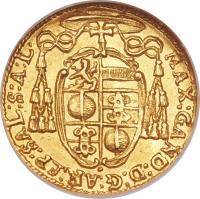Austrian States coin 1/4 Dukat - Maximilian Gandolph (1668 - 1686) obverse obverse of 1/4 Dukat - Maximilian Gandolph (1668 - 1686) coin with KM# 191 from Austrian States.