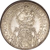 obverse of 1 Speciestaler - Johann Ernst (1687 - 1709) coin with KM# 254 from Austrian States.