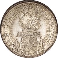 Austrian States coin 1 Speciestaler - Johann Ernst (1687 - 1709) obverse obverse of 1 Speciestaler - Johann Ernst (1687 - 1709) coin with KM# 254 from Austrian States.