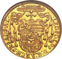Austrian States coin 1 Dukat - Leopold - Anton Eleutherius (1727 - 1740) obverse obverse of 1 Dukat - Leopold - Anton Eleutherius (1727 - 1740) coin with KM# 323 from Austrian States.