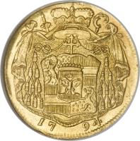 reverse of 1 Dukat - Hieronymus (1787 - 1802) coin with KM# 463 from Austrian States.