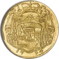 Austrian States coin 1 Dukat - Hieronymus (1787 - 1802) reverse reverse of 1 Dukat - Hieronymus (1787 - 1802) coin with KM# 463 from Austrian States.