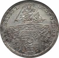 Austrian States coin 1 Speciestaler - Leopold Anton Eleutherius (1728 - 1735) obverse obverse of 1 Speciestaler - Leopold Anton Eleutherius (1728 - 1735) coin with KM# 329 from Austrian States.
