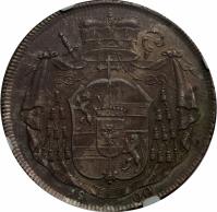 Austrian States coin 1 Konventionstaler - Hieronymus (1789 - 1803) reverse reverse of 1 Konventionstaler - Hieronymus (1789 - 1803) coin with KM# 465 from Austrian States. Inscription: 1800