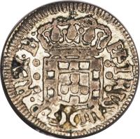 obverse of 20 Réis - Pedro II (1700 - 1702) coin with KM# 85 from Brazil.