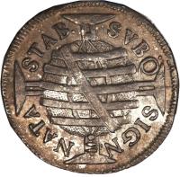 Brazil coin 320 Réis - Pedro II (1699 - 1702) reverse reverse of 320 Réis - Pedro II (1699 - 1702) coin with KM# 89 from Brazil.