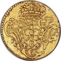 reverse of 800 Réis - José I (1752 - 1777) coin with KM# 180 from Brazil.