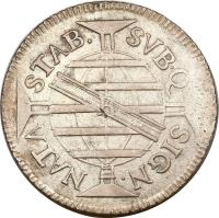 Brazil coin 600 Réis - José I (1770 - 1774) reverse reverse of 600 Réis - José I (1770 - 1774) coin with KM# 194 from Brazil.