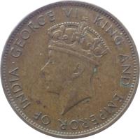 Jamaica coin 1 Penny - George VI (1937) obverse obverse of 1 Penny - George VI (1937) coin with KM# 29 from Jamaica. Inscription: · GEORGE VI KING AND EMPEROR OF INDIA