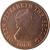 obverse of 1 Penny - Elizabeth II - 2'nd Portrait (1983 - 1992) coin with KM# 54 from Jersey. Inscription: QUEEN ELIZABETH THE SECOND 1990