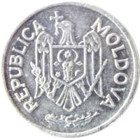 Moldova coin 10 Bani (1995 - 2015) obverse obverse of 10 Bani (1995 - 2015) coin with KM# 7 from Moldova. Inscription: REPUBLICA MOLDOVA