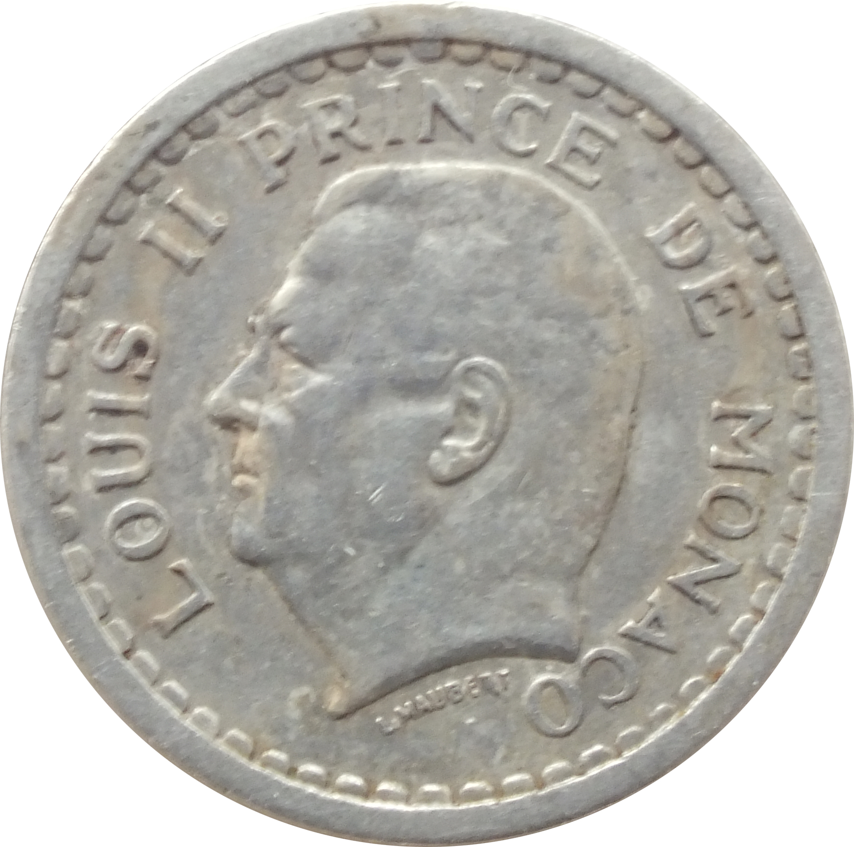 1 Franc - Louis II (1943) Monaco KM# 120 - CoinsBook