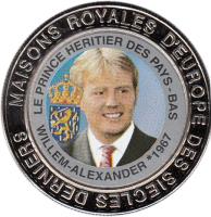 obverse of 5 Francs - Prince Willem-Alexander (1999) coin with KM# 90 from Congo - Democratic Republic. Inscription: BANQUE CENTRALE REPUBLIQUE DEMOCRATIQUE DU CONGO 5 FRANCS 1999