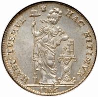 Dutch Republic coin 3 Guilder (1763 - 1794) obverse obverse of 3 Guilder (1763 - 1794) coin with KM# 117 from Dutch Republic.