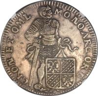 Dutch Republic coin 1 Ducat (1683) obverse obverse of 1 Ducat (1683) coin with KM# 41.1 from Dutch Republic. Inscription: MO.NO.ARG.ORD. GRON ET. OML