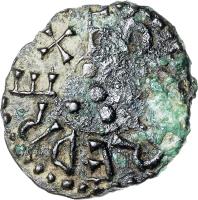 England coin 1 Styca - Aethelred II (841 - 844) obverse obverse of 1 Styca - Aethelred II (841 - 844) coin with SP# 865 from England. Inscription: EDILRED REX