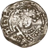 England coin 1 Penny - Henry I - Quadrilateral on Cross Fleury (1125 - 1135) obverse obverse of 1 Penny - Henry I - Quadrilateral on Cross Fleury (1125 - 1135) coin with SP# 1276 from England.