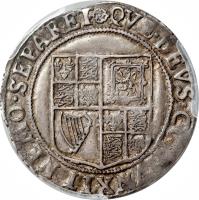 England coin 1 Shilling - James I (1604 - 1605) reverse reverse of 1 Shilling - James I (1604 - 1605) coin with SP# 2654 from England. Inscription: QUE · DEVS · C · O??NXIT · NEMO · SEPARET +