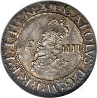England coin 4 Pence - Charles I - Aberystwyth mint; Without armor on bust (1638 - 1642) obverse obverse of 4 Pence - Charles I - Aberystwyth mint; Without armor on bust (1638 - 1642) coin with SP# 2893 from England. Inscription: CAROLUS D G M BR F ET HI REX
