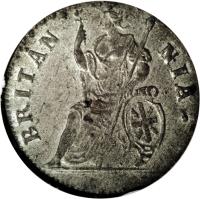 England coin 1 Farthing - Charles II (1684 - 1685) reverse reverse of 1 Farthing - Charles II (1684 - 1685) coin with SP# 3395 from England. Inscription: BRITAN NIA.
