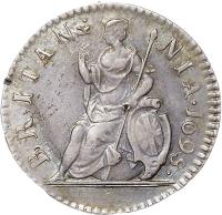 England coin 1 Farthing - William III (1695) reverse reverse of 1 Farthing - William III (1695) coin with SP# 3558 from England. Inscription: BRITAN NIA · 1699