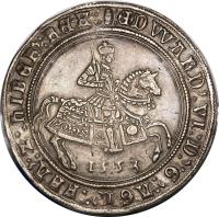 England coin 1 Crown - Edward VI (1551 - 1553) obverse obverse of 1 Crown - Edward VI (1551 - 1553) coin with SP# 2478 from England.