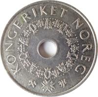 Norway coin 5 Kroner - Harald V (1998 - 2012) obverse obverse of 5 Kroner - Harald V (1998 - 2012) coin with KM# 463 from Norway. Inscription: KONGERIKET NOREG JJE