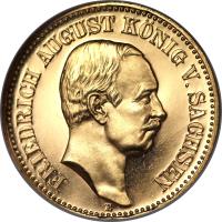 German States coin 20 Mark - Friedrich August III (1905 - 1914) obverse obverse of 20 Mark - Friedrich August III (1905 - 1914) coin with KM# 1265 from German States. Inscription: FRIEDRICH AUGUST KONIG V. SACHSEN