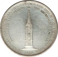 German States coin 1 Conventionsthaler - Ludwig I - Mother Monument (1835) reverse reverse of 1 Conventionsthaler - Ludwig I - Mother Monument (1835) coin with KM# 778 from German States.
