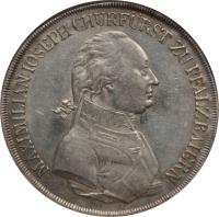 German States coin 1 Conventionsthaler - Maximilian Josef (1804 - 1805) obverse obverse of 1 Conventionsthaler - Maximilian Josef (1804 - 1805) coin with KM# 676 from German States.