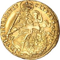 German States coin 1/2 Maximilian d'Or - Maximilian II Emanuel (1715 - 1725) reverse reverse of 1/2 Maximilian d'Or - Maximilian II Emanuel (1715 - 1725) coin with KM# 387 from German States.