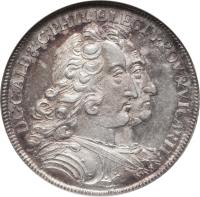 German States coin 1/4 Thaler - Karl Albrecht (1740) obverse obverse of 1/4 Thaler - Karl Albrecht (1740) coin with KM# 446 from German States. Inscription: D:G · C:ALB · & · C:PHILL · ELECT · PROV · &VICARII