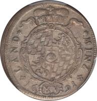 German States coin 15 Kreuzer - Maximilian II Emanuel (1691 - 1692) reverse reverse of 15 Kreuzer - Maximilian II Emanuel (1691 - 1692) coin with KM# 348 from German States.