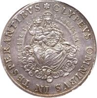 German States coin 1 Thaler - Maximilian (1627 - 1638) reverse reverse of 1 Thaler - Maximilian (1627 - 1638) coin with KM# 227 from German States.