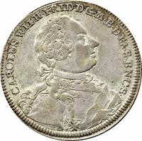 German States coin 2/3 Thaler - Karl Friedrich Wilhelm (1752 - 1753) obverse obverse of 2/3 Thaler - Karl Friedrich Wilhelm (1752 - 1753) coin with KM# 217 from German States.