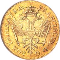 German States coin 1 Ducat - Franz I - Trade Coinage (1745 - 1746) obverse obverse of 1 Ducat - Franz I - Trade Coinage (1745 - 1746) coin with KM# 189 from German States.